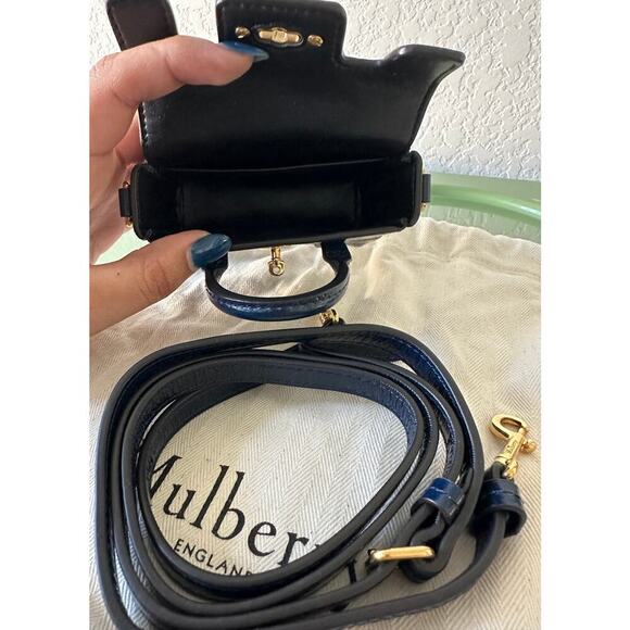 Mulbury | Bayswater brand-engraved leather cross-body bag - Picture 9 of 11